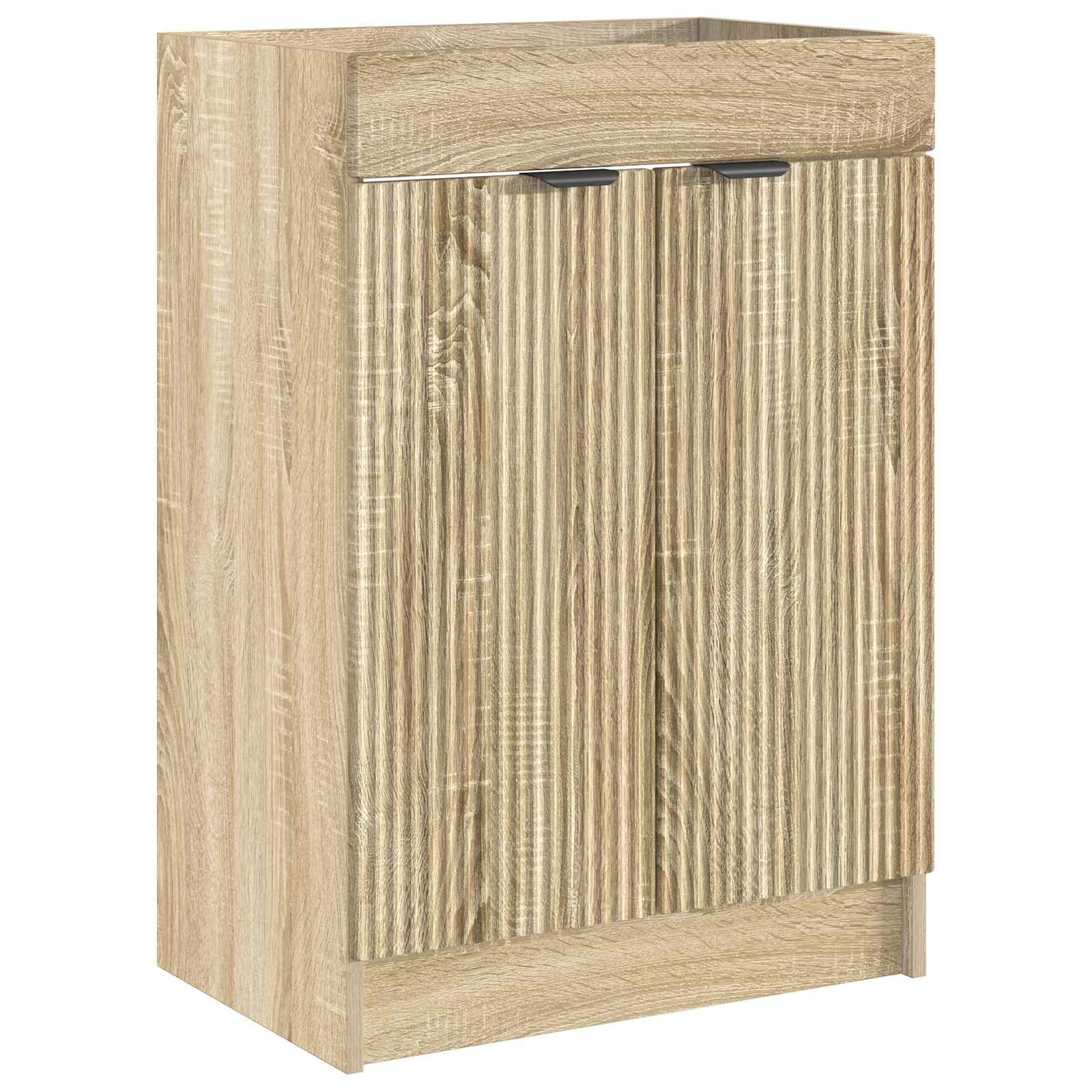 Badrumsskåp under handfat Sonoma-ek 78,5 x 37,5 x 81 cm