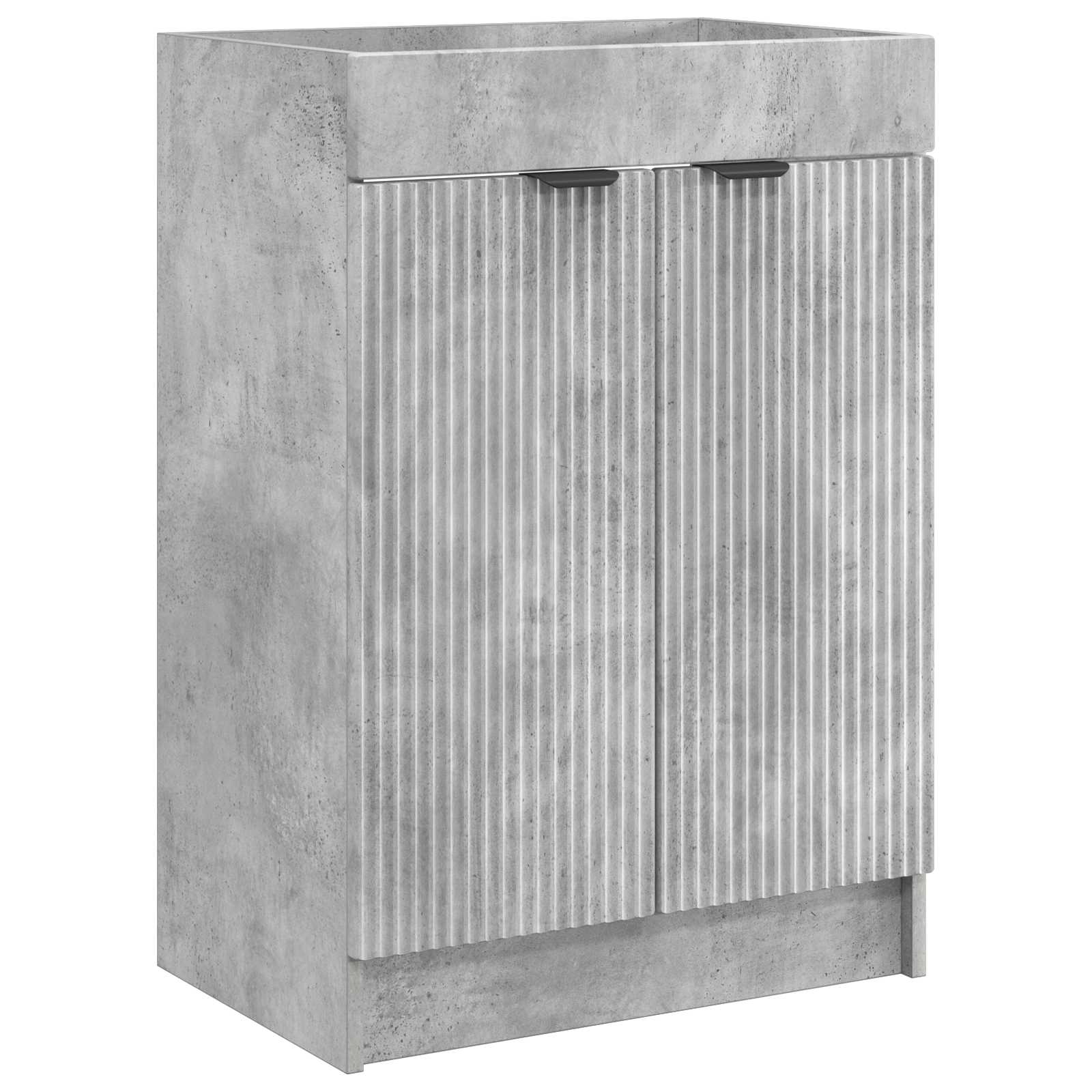 Badrumsskåp under handfat Betonggrå 78,5 x 37,5 x 81 cm