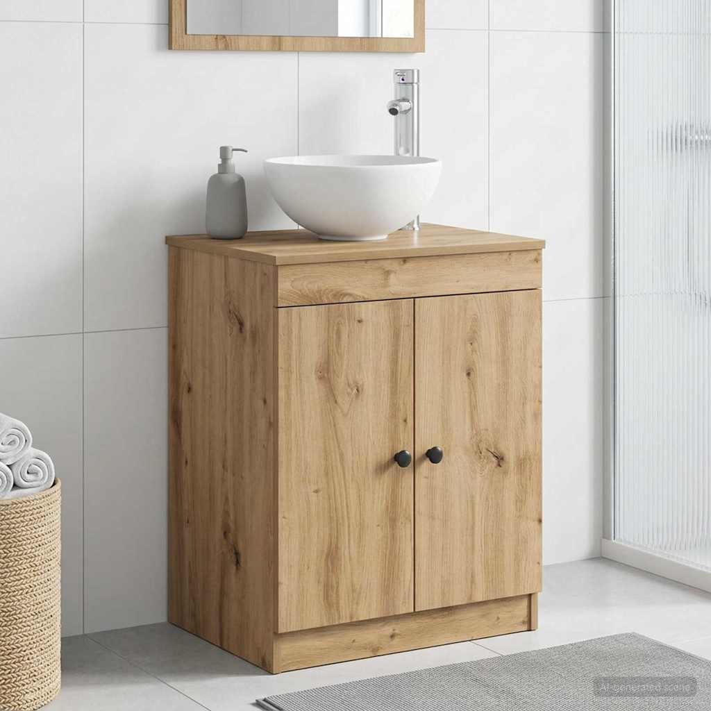 Badrumsskåp Artisan-ek 54 x 41 x 70 cm Konstruerat trä