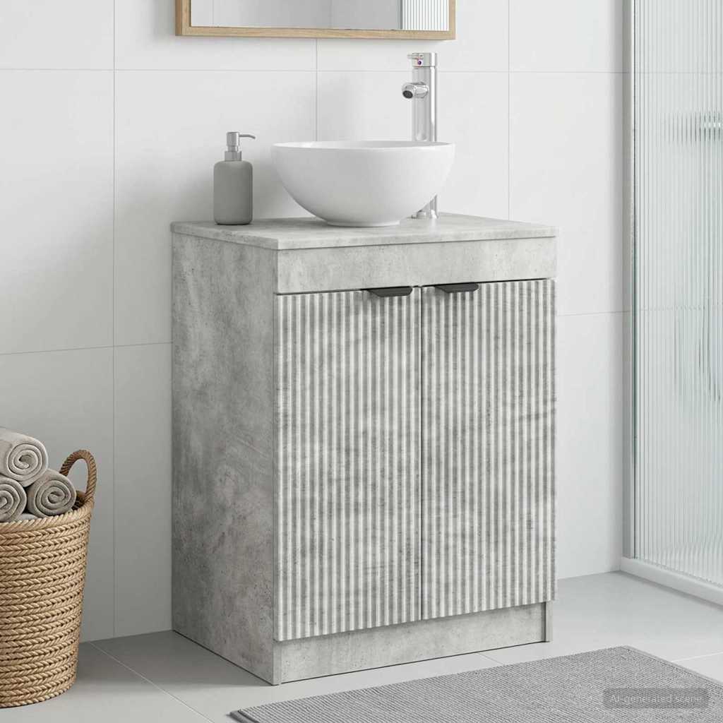 Badrumsskåp Betonggrå 54 x 41 x 70 cm Konstruerat trä