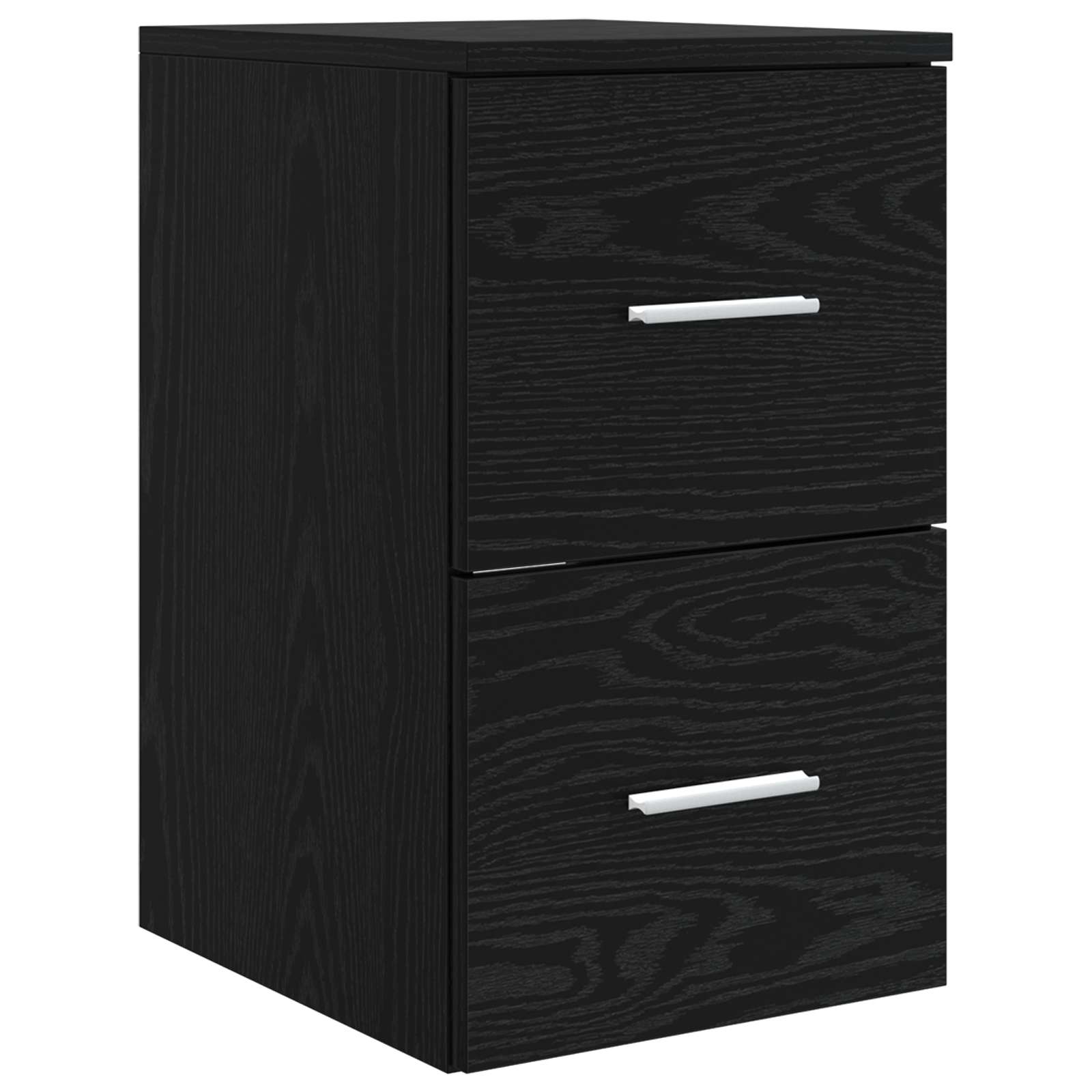 Badrumsskåp Mellan Svart ek 30 x 41 x 50 cm Konstruerat trä