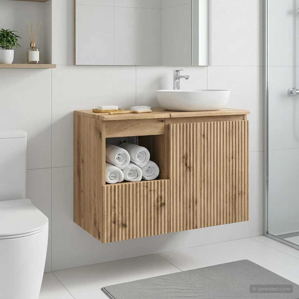 Badrumsskåp Artisan-ek 30 x 41 x 50 cm Konstruerat trä