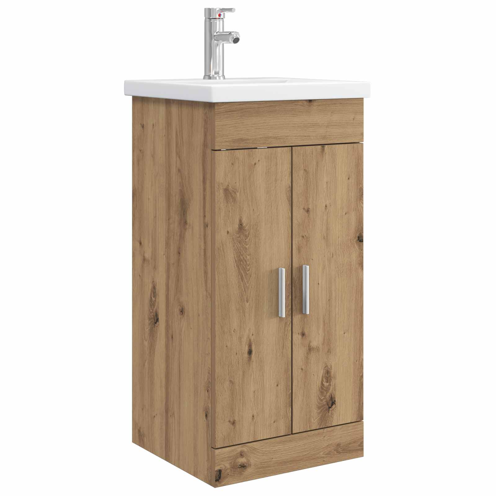 Badrumsspegel med handfat Artisan-ek 42 x 40 x 84,5 cm