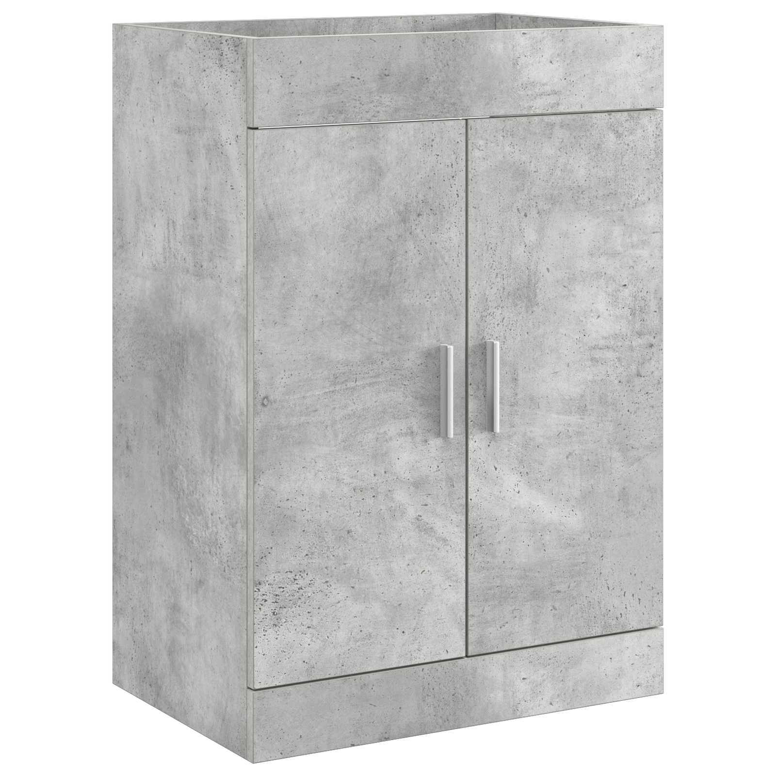 Badrum Under Diskbänk Skåp Betonggrå 78,5 x 37,5 x 81 cm