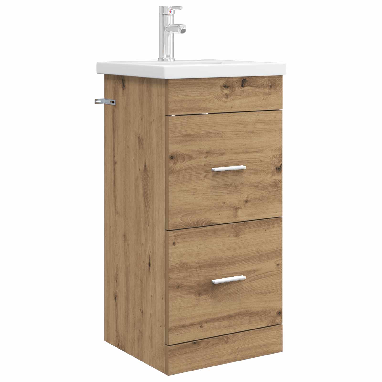 Badrumsspegel med handfat Artisan-ek 42 x 40 x 84,5 cm
