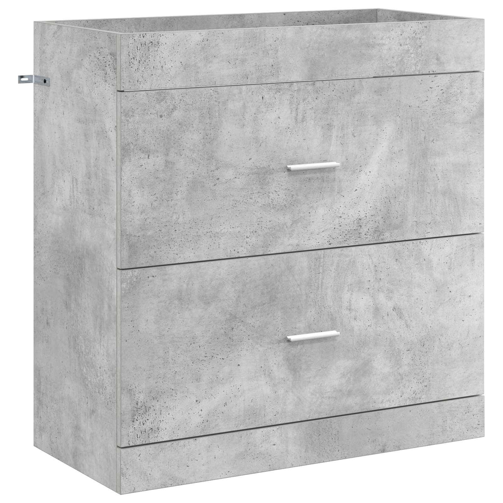 Badrum Under Diskbänk Skåp Betonggrå 78,5 x 37,5 x 81 cm