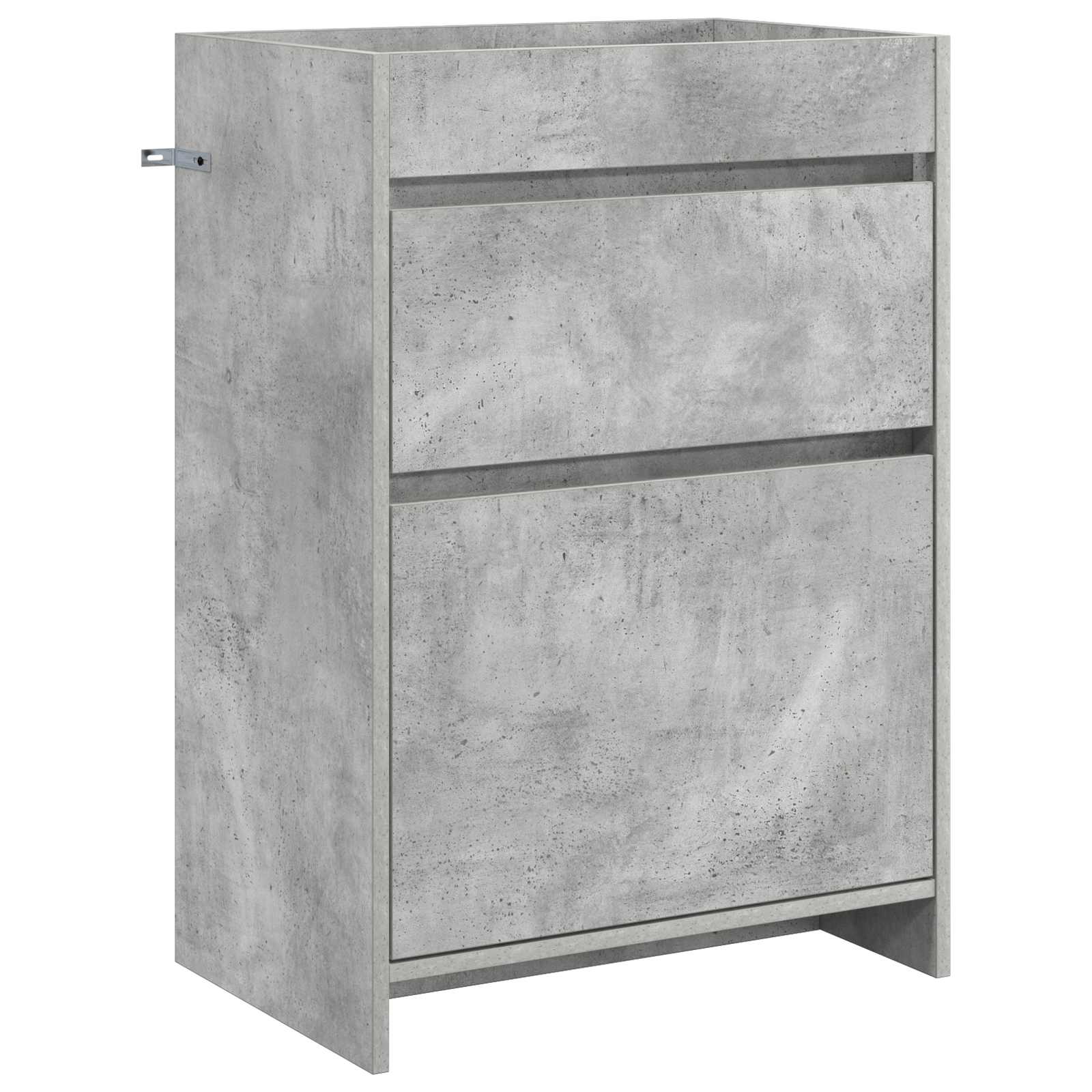Badrum Under Diskbänk Skåp Betonggrå 56 x 37,5 x 81 cm