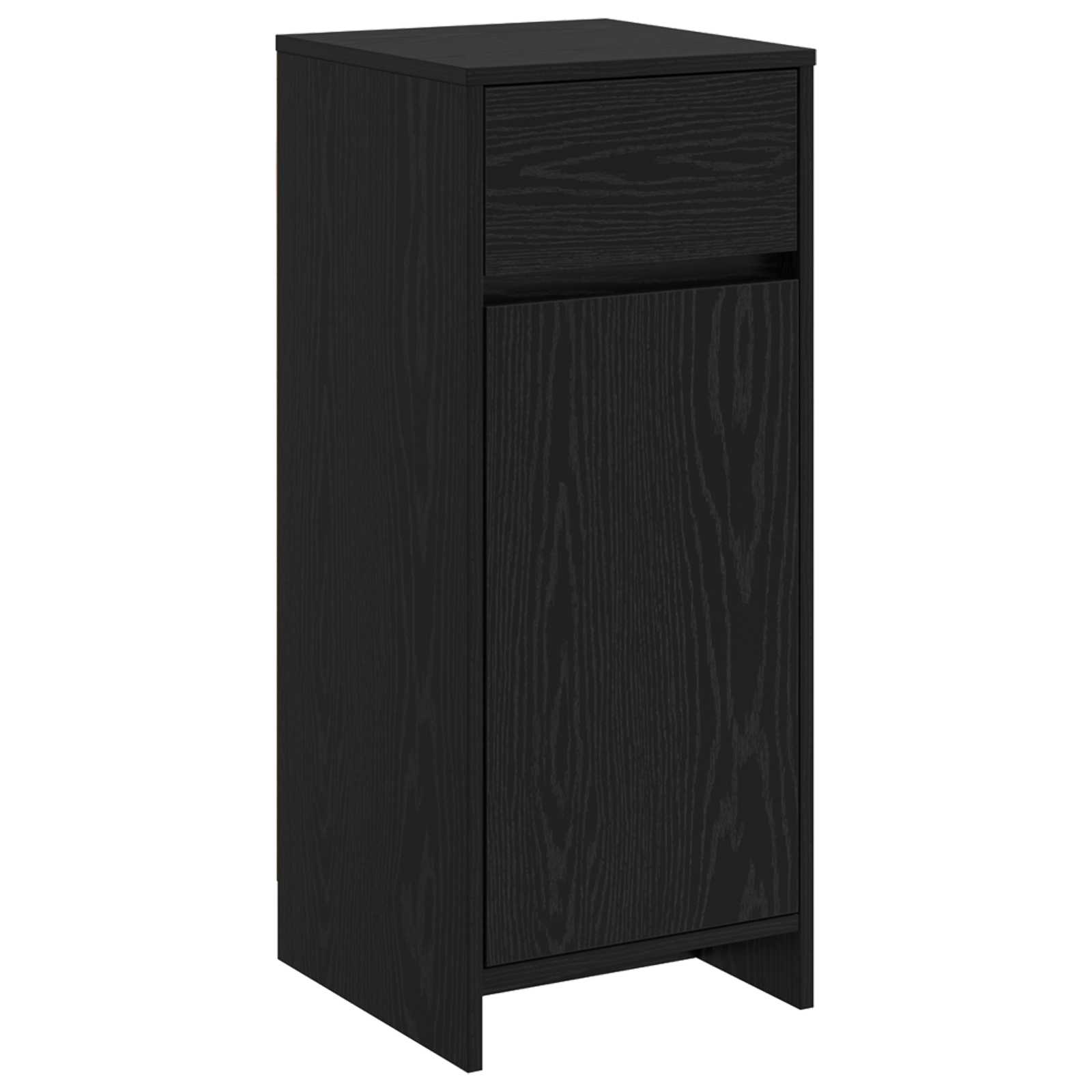 Badrumsskåp Svart ek 35 x 36,5 x 85 cm Konstruerat trä