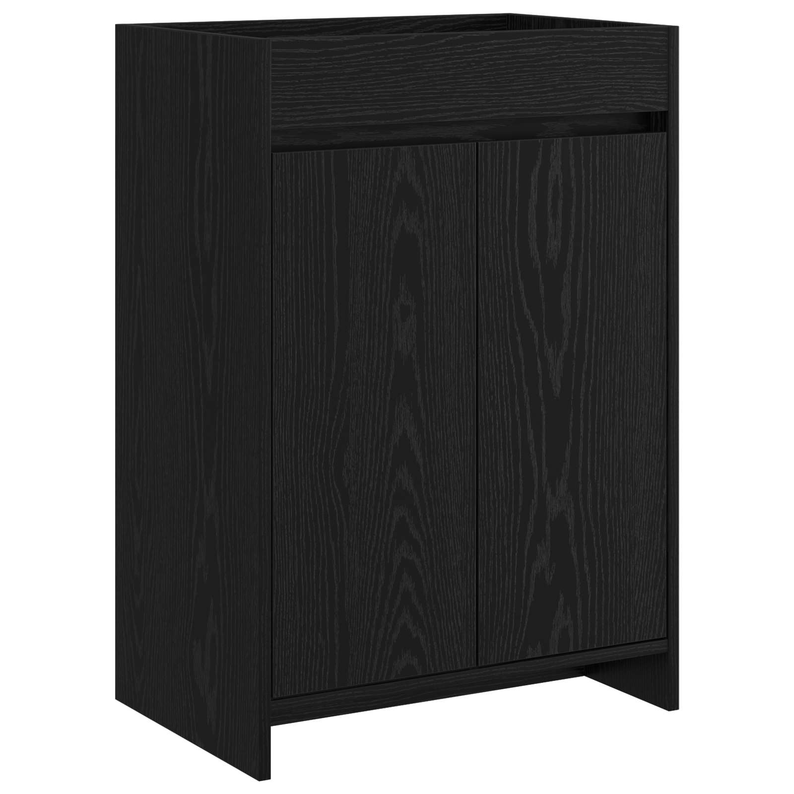 Badrum Under Diskbänk Skåp Svart ek 56 x 37,5 x 81 cm