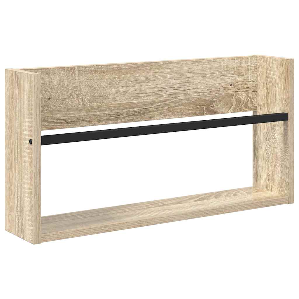 Tidningshylla Sonoma-ek 60 x 12 x 30 cm Konstruerat trä