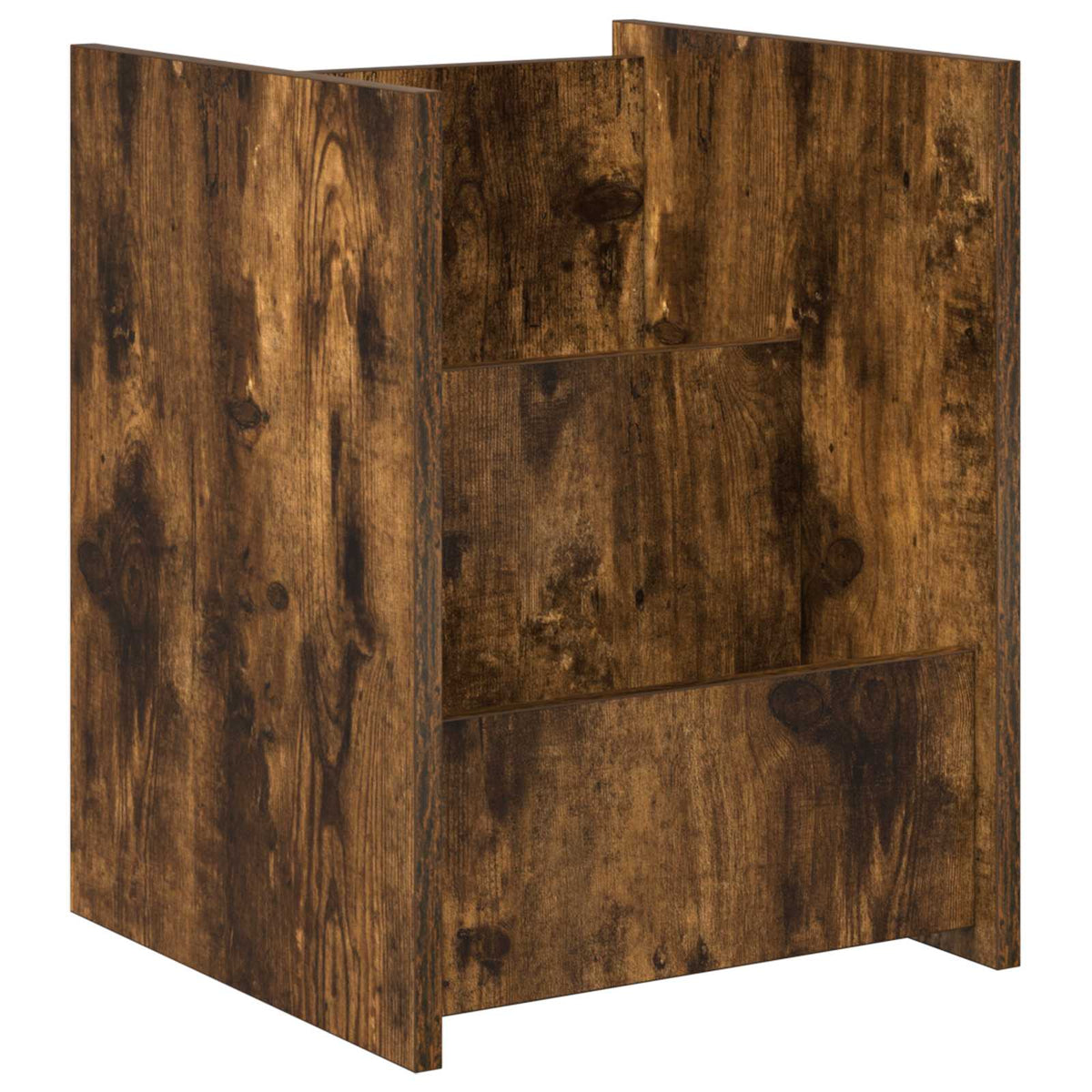 Tidningshylla med hylla Rökt ek 35 x 35 x 45 cm Konstruerat trä