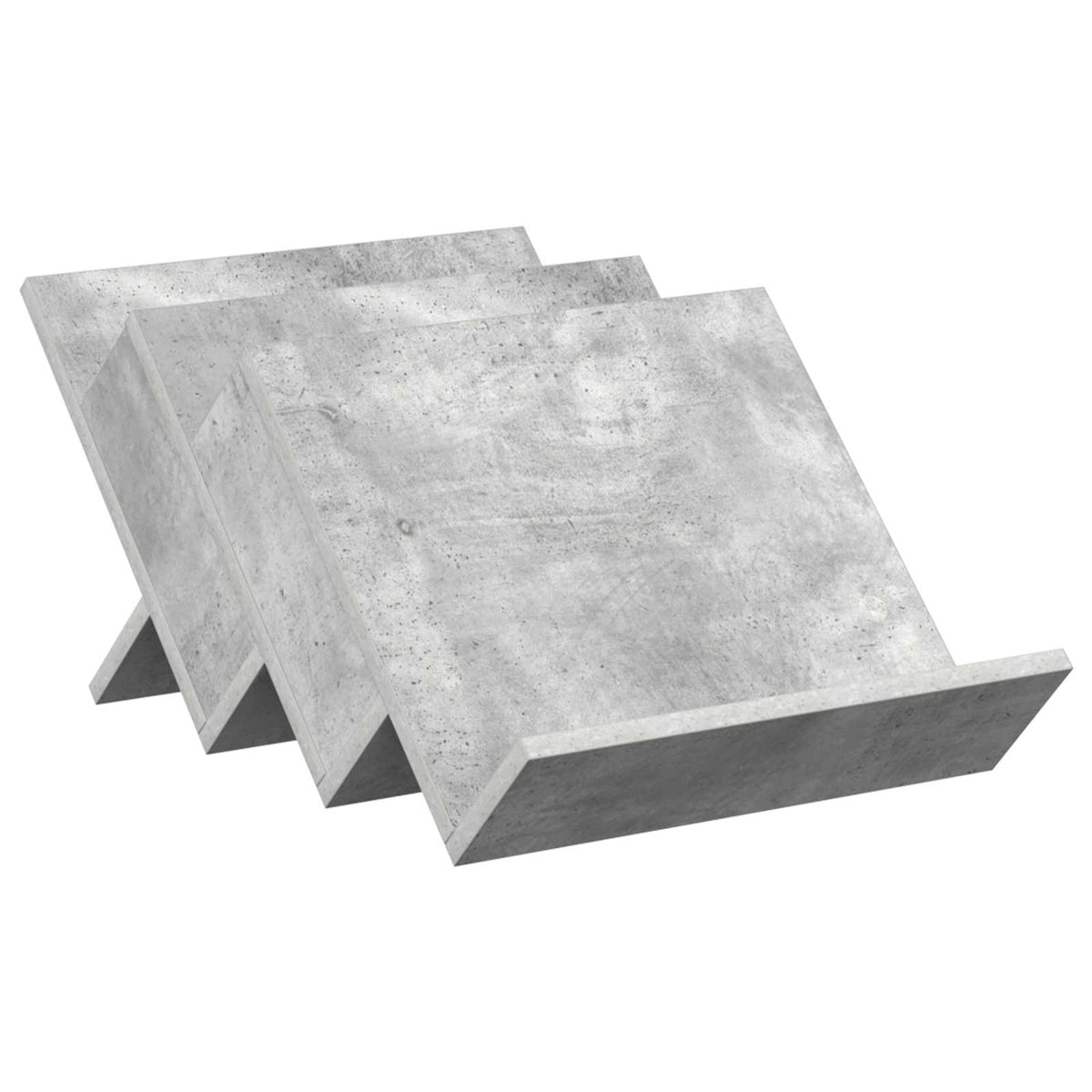 Tidningshylla Betonggrå 53 x 40 x 28,5 cm Konstruerat trä