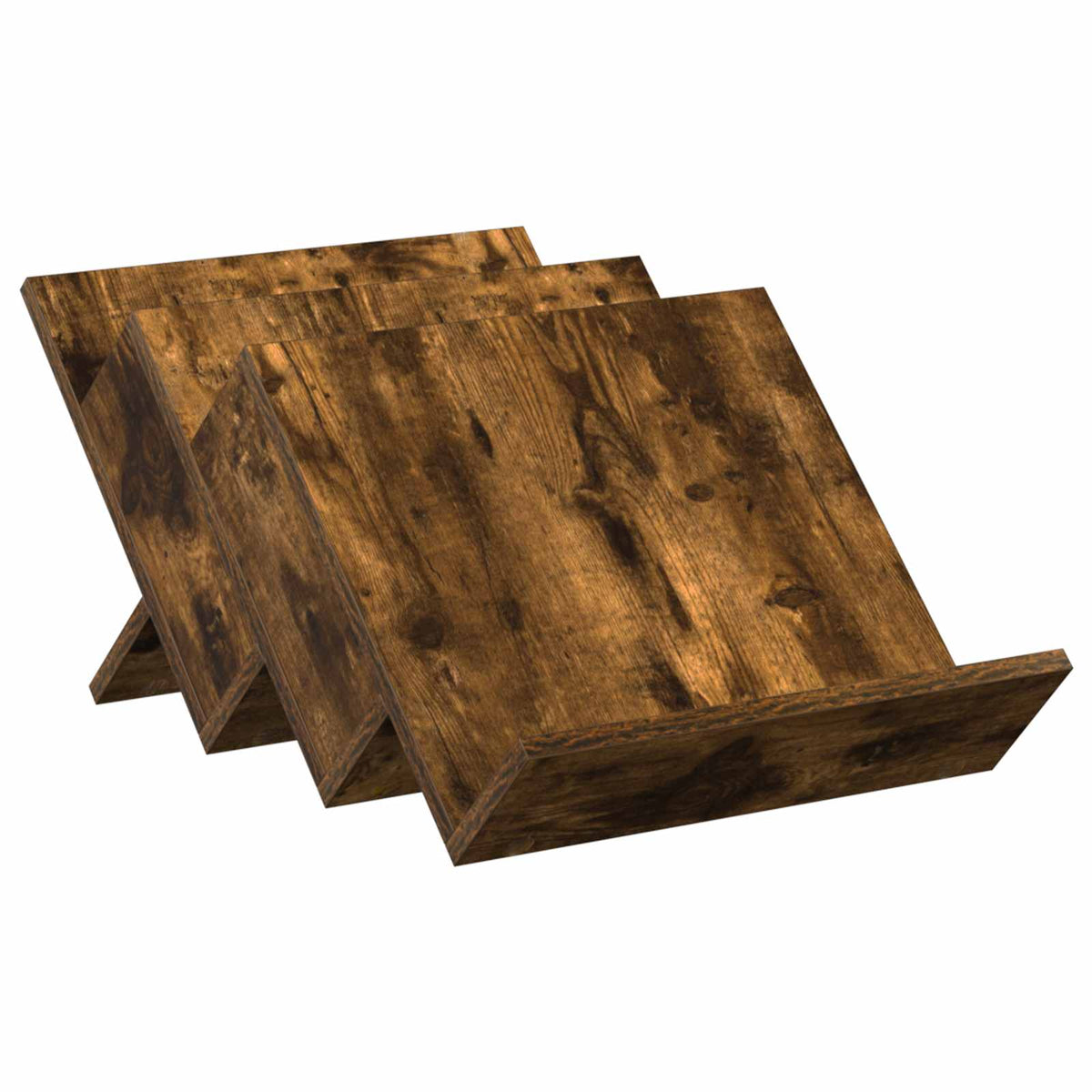 Tidningshylla Rökt ek 53 x 40 x 28,5 cm Konstruerat trä