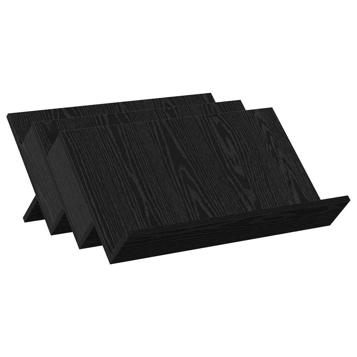 Tidningshylla Svart Ek 65 x 53 x 28,5 cm Konstruerat trä