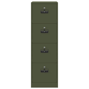 Arkivkåp 2 pcs Olivgrön 44 x 50 x 106.5 cm Kallvalsat Stål