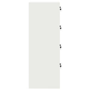 Arkivkåp med låda 2 pcs Vit 44 x 50 x 106.5 cm Kallvalsat Stål