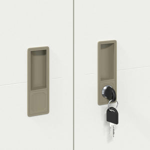 Förvaringsskåp 2 pcs Svart 80 x 40 x 180 cm Kallvalsat Stål