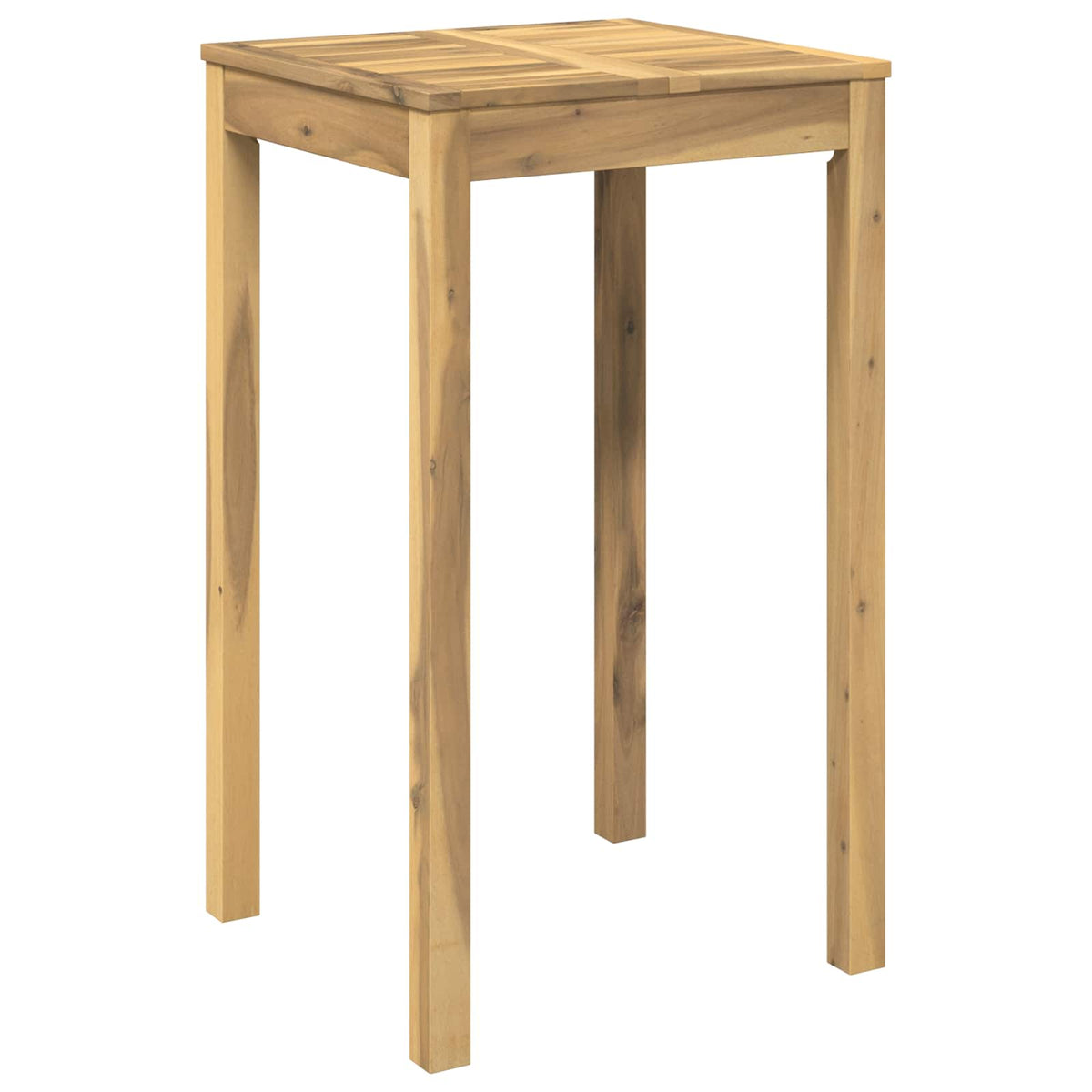Trädgård Bar Bord Vit 60 x 60,5 x 105 cm Massivt Akaciaträ
