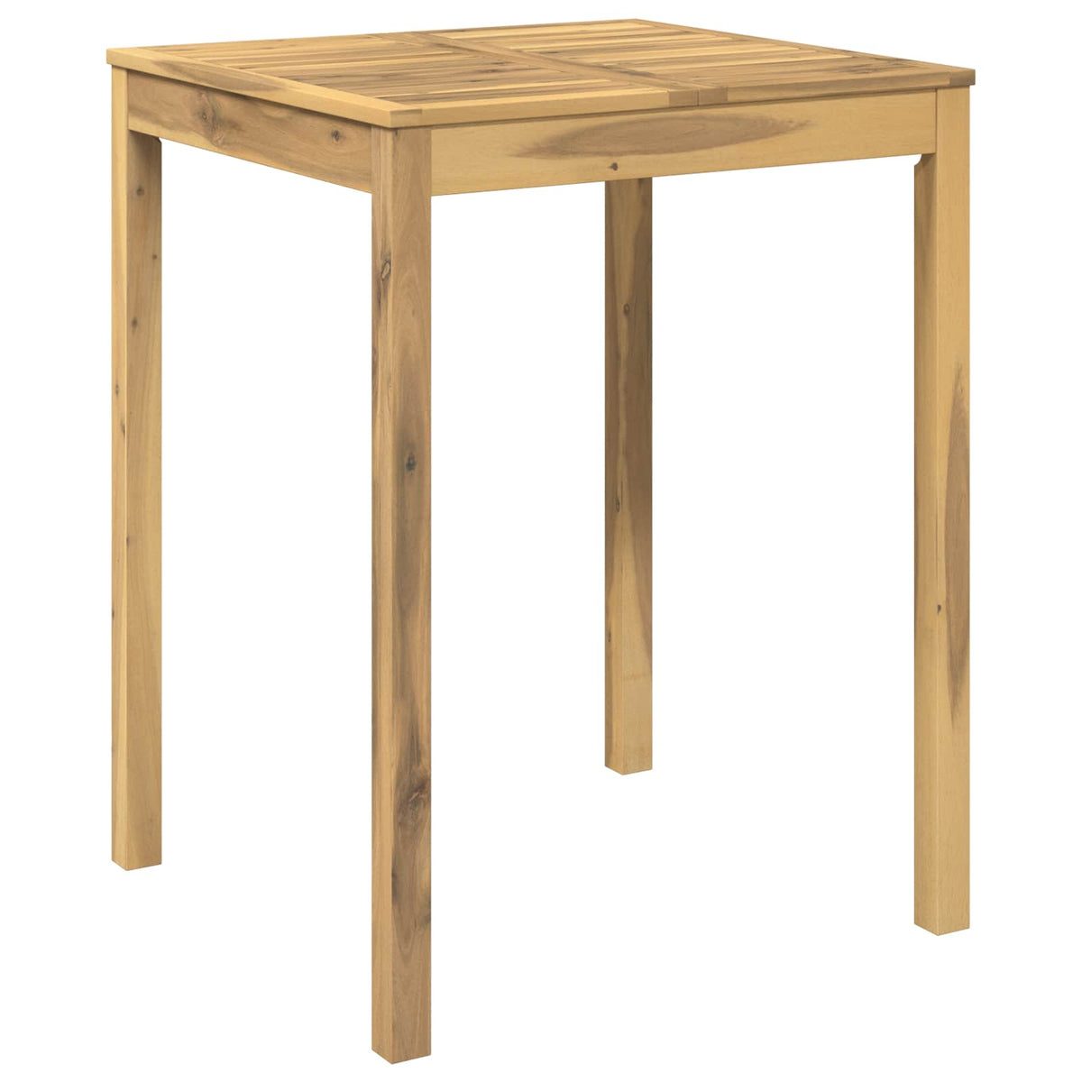 Trädgård Bar Bord Vit 80 x 80,5 x 105 cm Massivt Akaciaträ