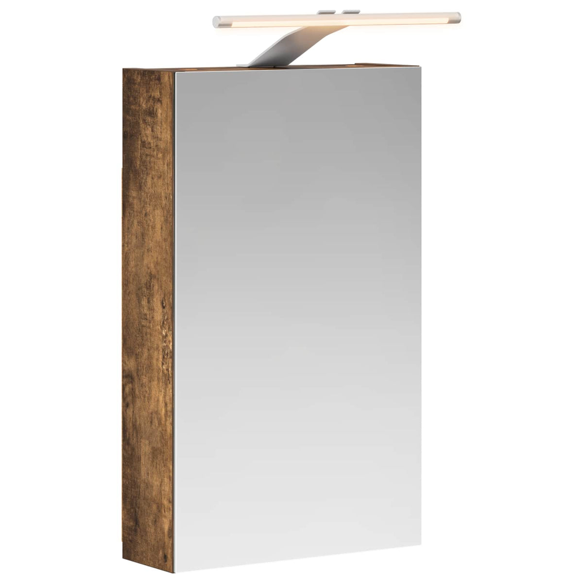 Badrumsspegelskåp Rökt ek 30 x 10,5 x 50 cm Konstruerat trä