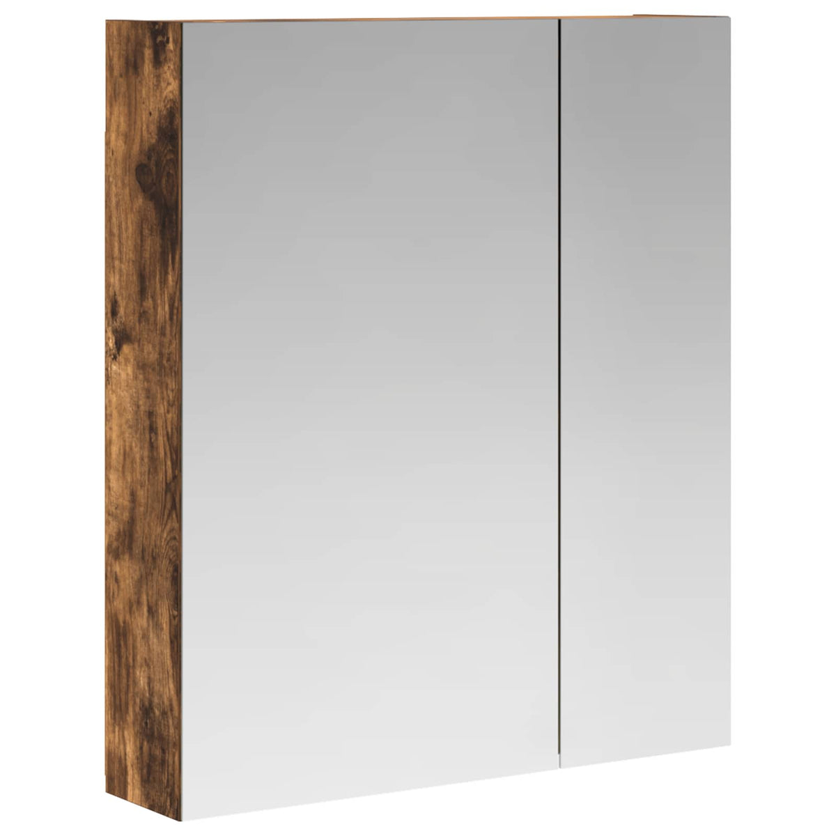 Badrumsspegelskåp Rökt ek 60 x 14,5 x 70 cm Konstruerat trä