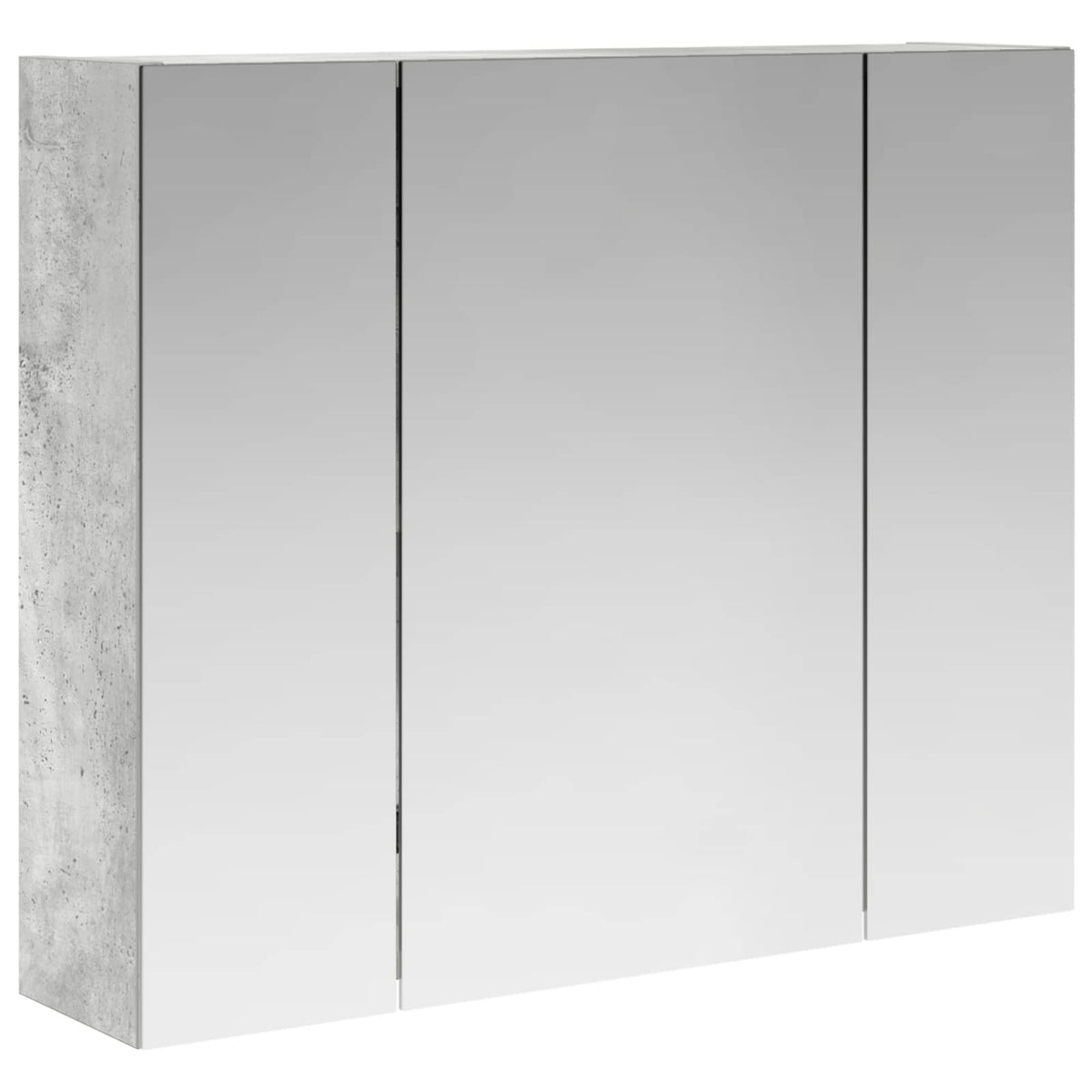 Badrumsspegelskåp Betonggrå 60 x 14,5 x 50 cm Konstruerat trä