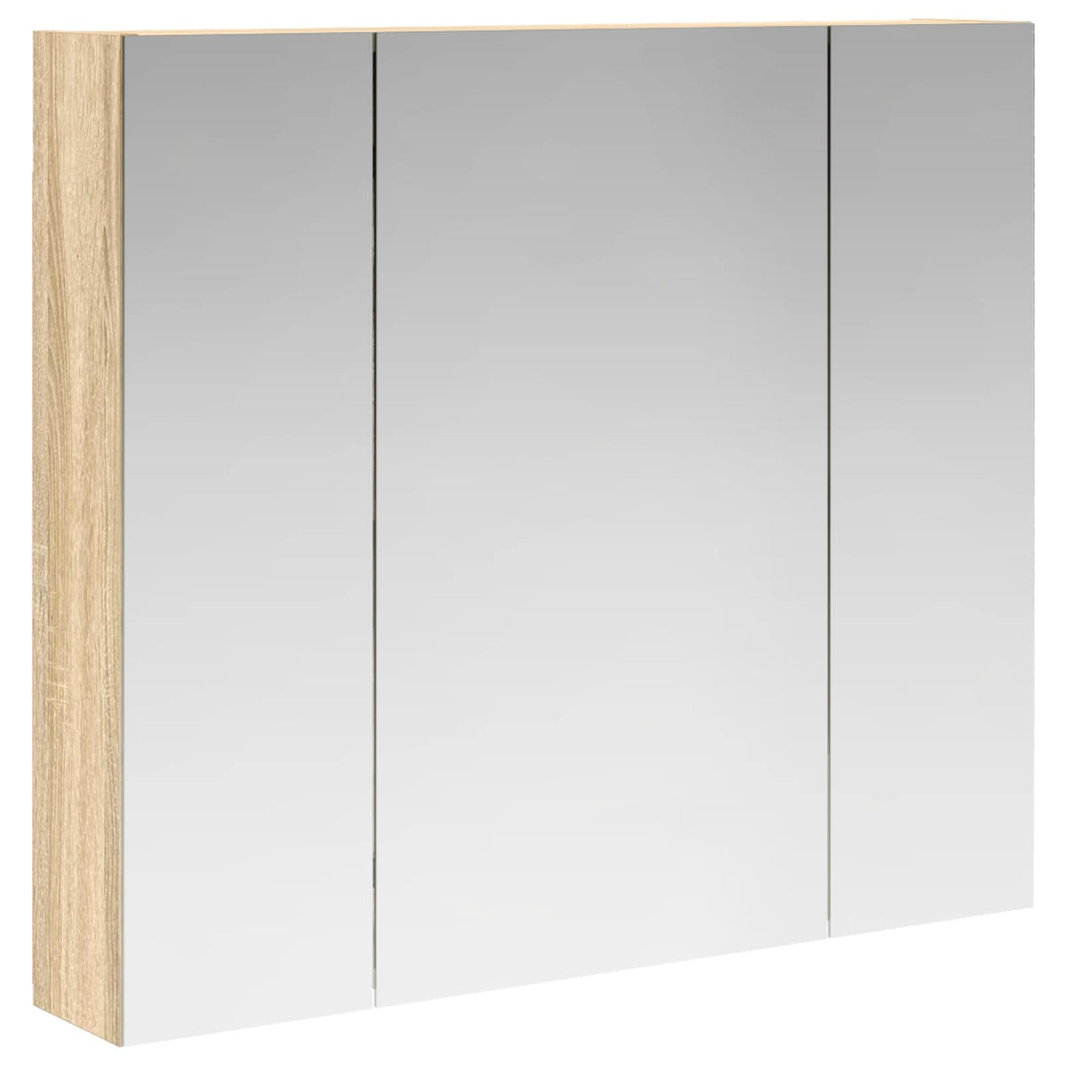 Badrumsspegelskåp Sonoma-ek 80 x 14.5 x 70 cm Konstruerat trä