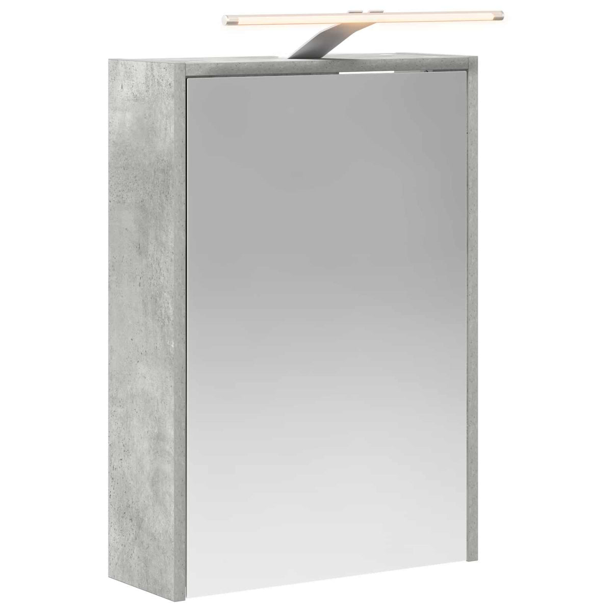 Badrumsspegelskåp Betonggrå 43 x 16 x 62.5 cm Konstruerat trä