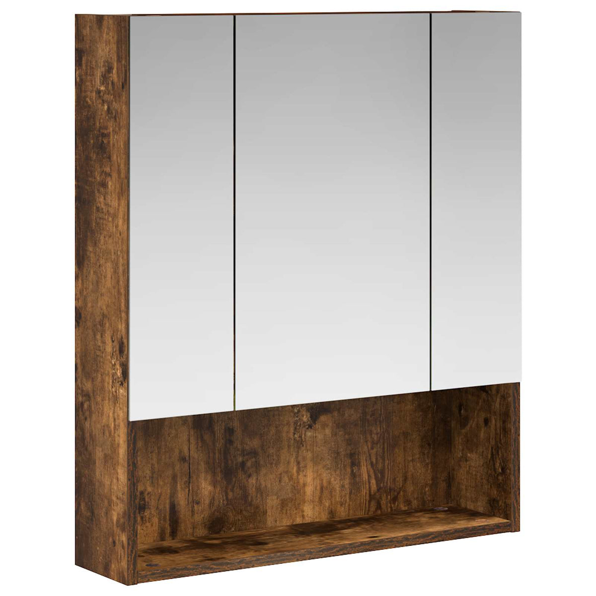 Badrumsspegelskåp Rökt ek 60 x 14.5 x 70 cm Konstruerat trä