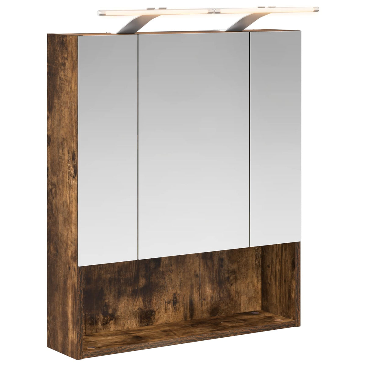 Badrumsspegelskåp Rökt ek 60 x 14.5 x 70 cm Konstruerat trä