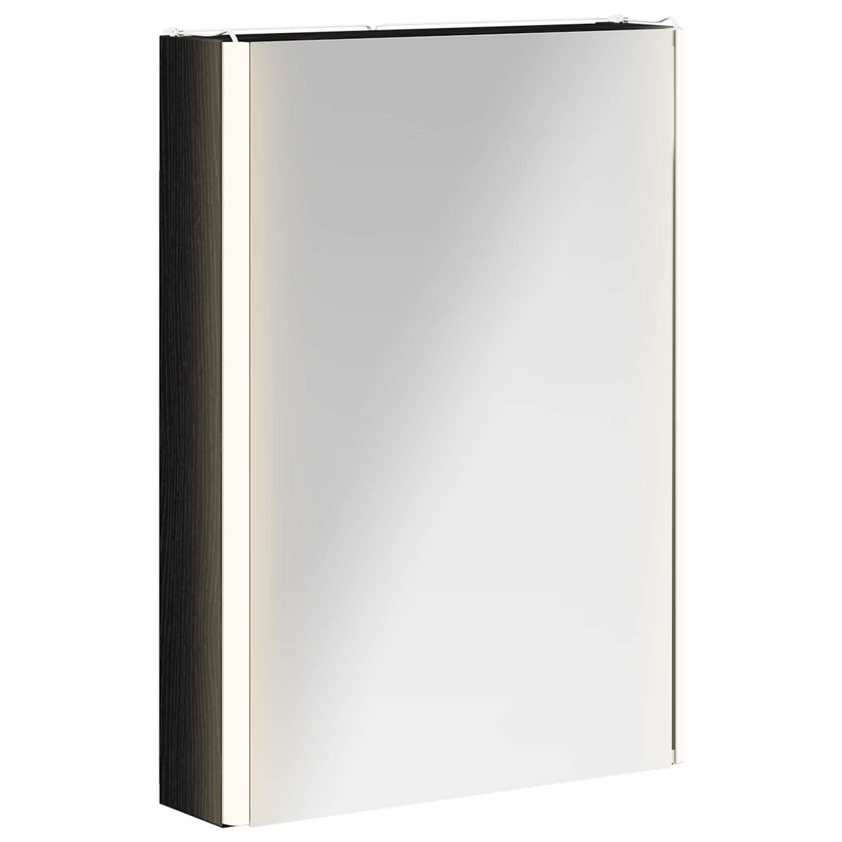 Badrumsspegelskåp Svart Ek 43 x 11,5 x 60,5 cm Konstruerat trä