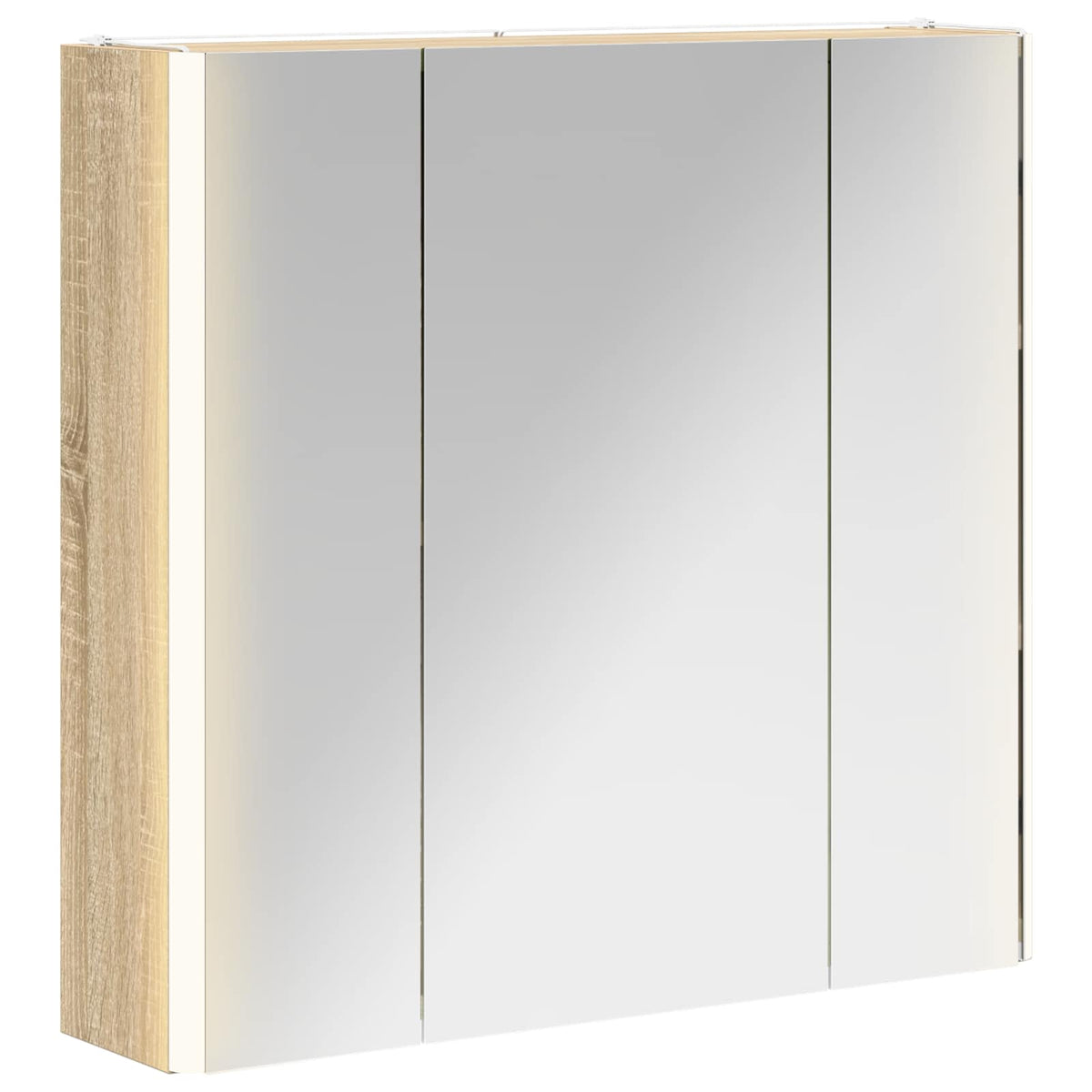 Badrumsspegelskåp Sonoma-ek 63,5 x 15,5 x 60,5 cm
