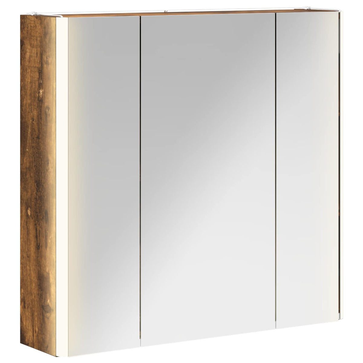Badrumsspegelskåp Rökt ek 63,5 x 15,5 x 60,5 cm Konstruerat trä