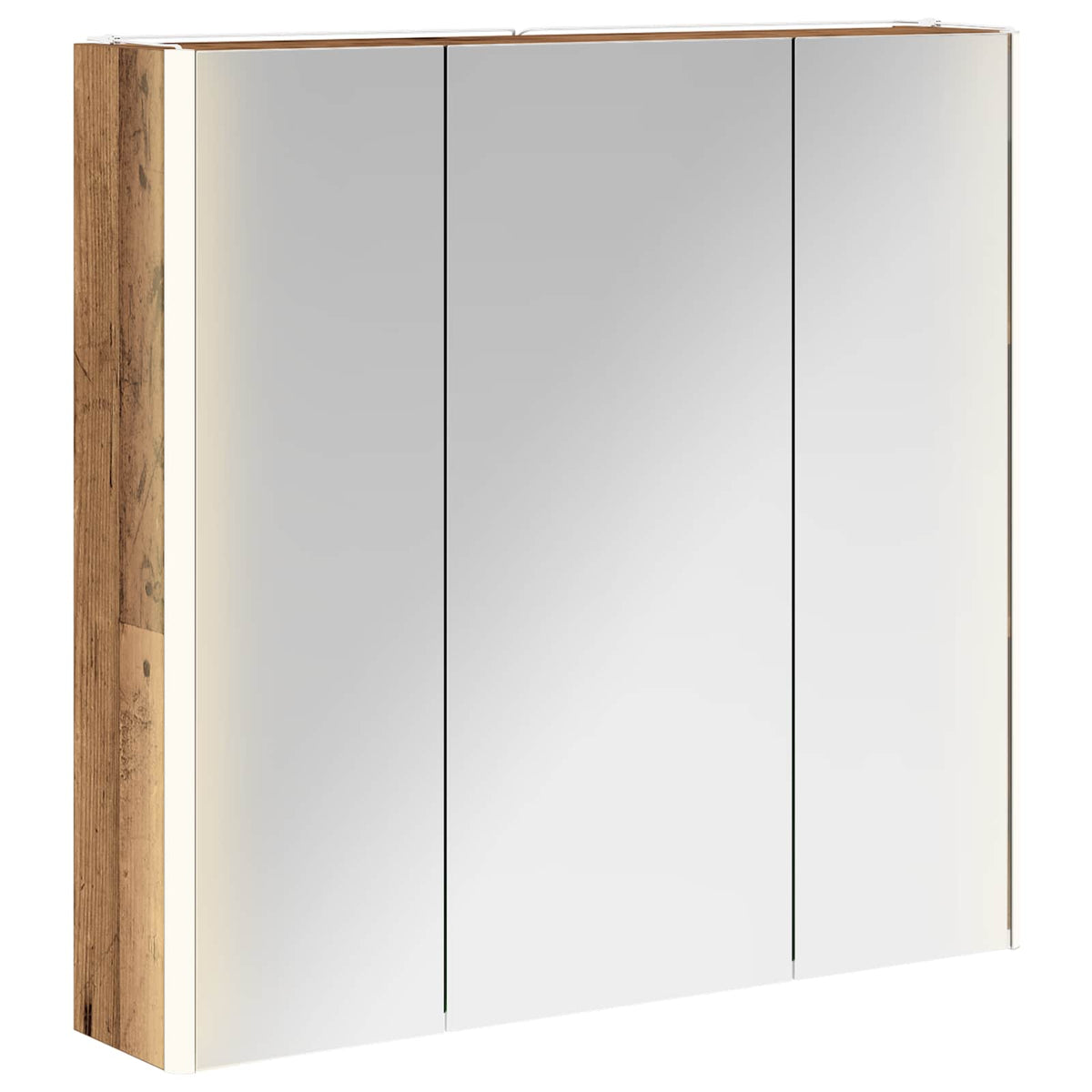 Badrumsspegelskåp Gammalt trä 73.5 x 15.5 x 70 cm