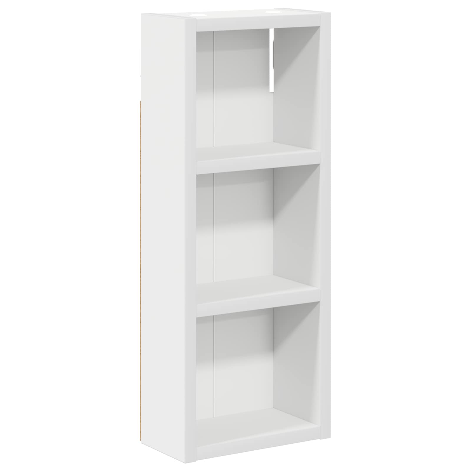 Badrumsväggskåp med hylla Vit 20 x 10 x 50 cm Konstruerat trä