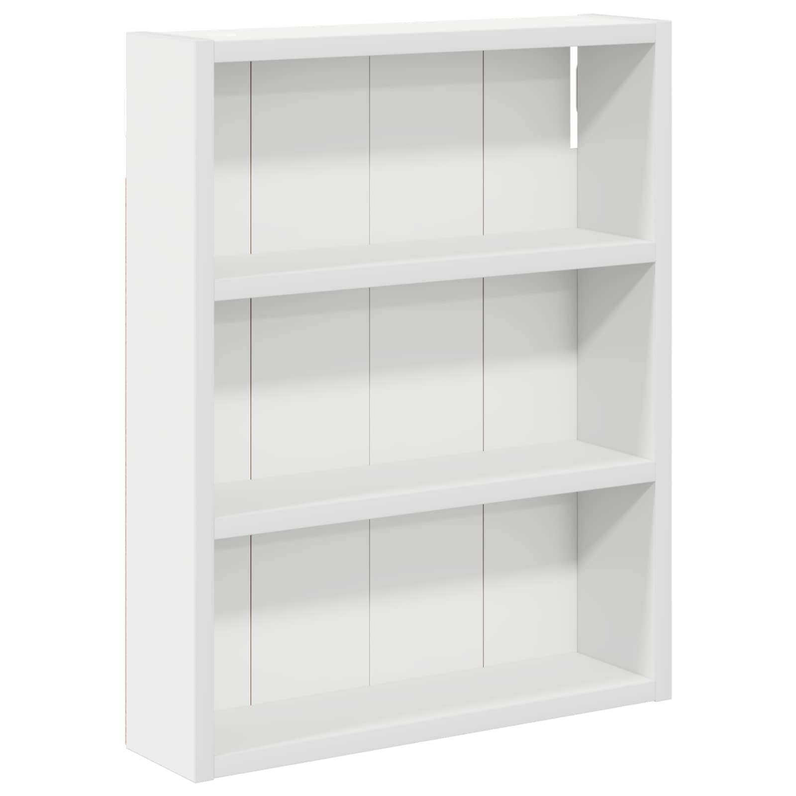 Badrumsväggskåp med hylla Vit 40 x 10 x 50 cm Konstruerat trä