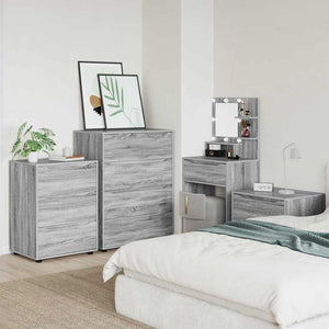 Förvaringsskåp 2 pcs Grå Sonoma 80 x 48 x 105 cm