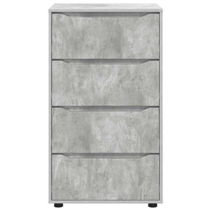 Förvaringsskåp 2 pcs Betonggrå 60 x 48 x 105 cm Konstruerat trä