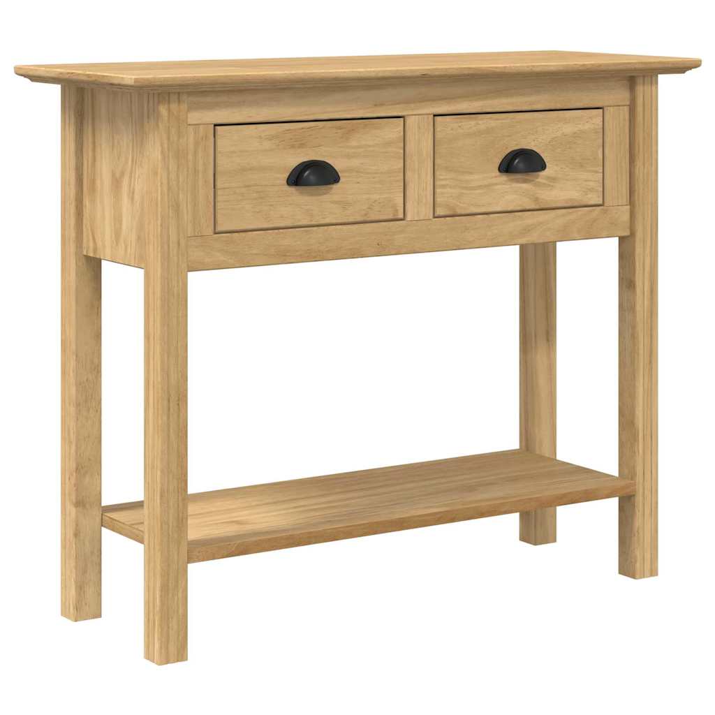 Konsolbord BODO Honung brun 91 x 34.7 x 74 cm Konstruerat trä