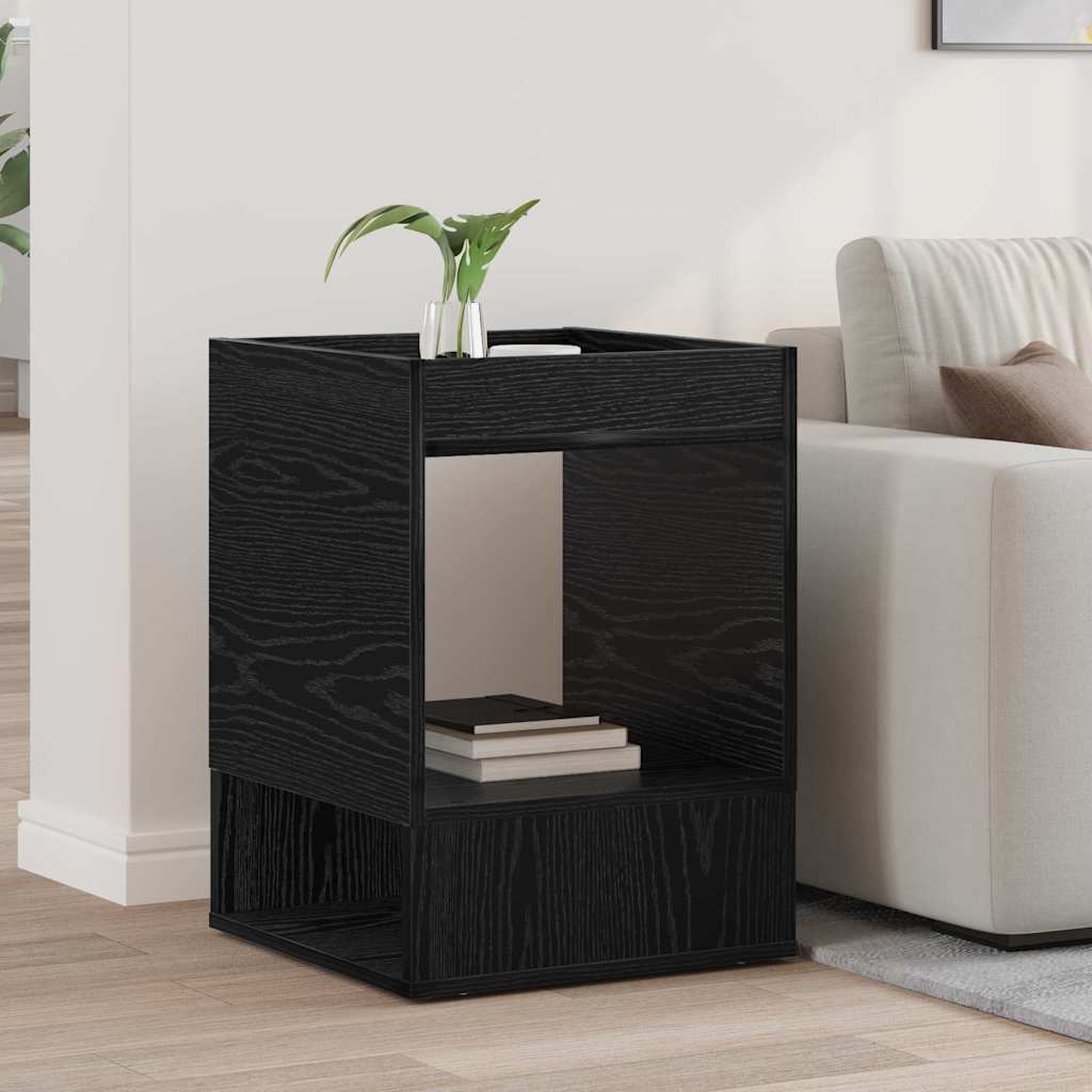 Sidobord Svart Ek 40 x 40 x 56 cm Konstruerat trä