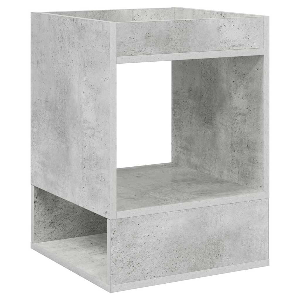Sidobord 2 st Betonggrå 40 x 40 x 56 cm Konstruerat trä