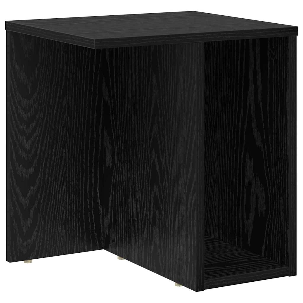 Sidobord Svart Ek 37 x 32 x 40 cm Konstruerat trä