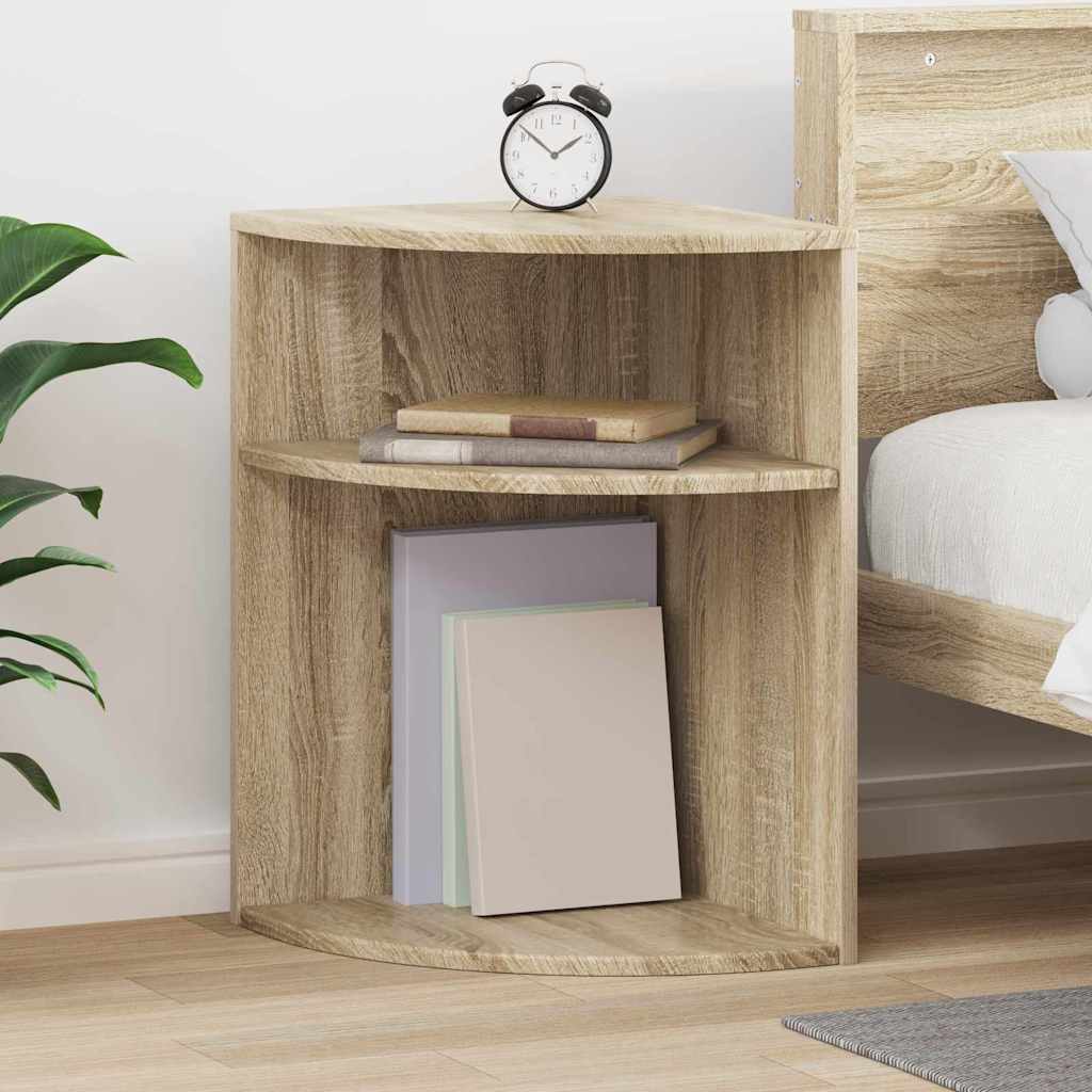 Sidobord Sonoma-ek 39,7 x 39,7 x 60 cm Konstruerat trä