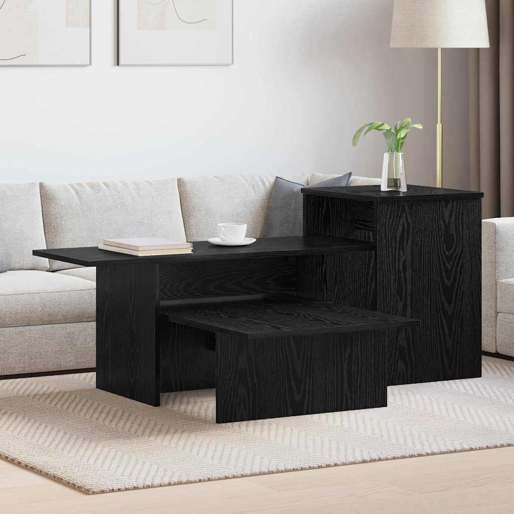 Konsolbord Svart Ek 91,5 x 35 x 38,5 cm Konstruerat trä