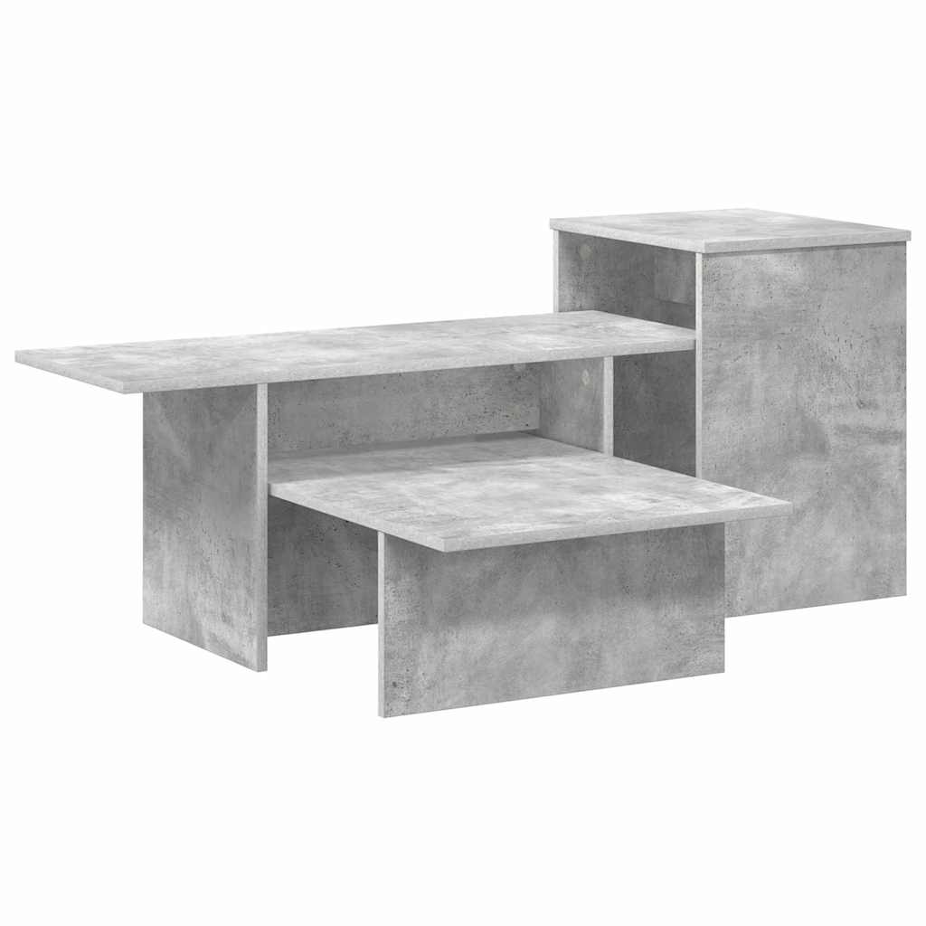 Konsolbord Betonggrå 91,5 x 35 x 38,5 cm Konstruerat trä