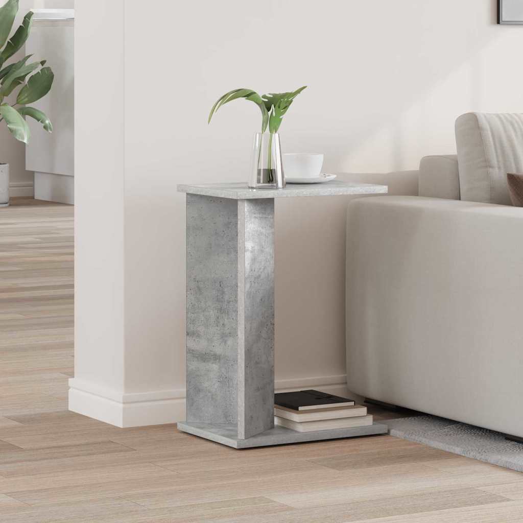 Sidobord Betonggrå 35 x 25 x 50 cm Konstruerat trä