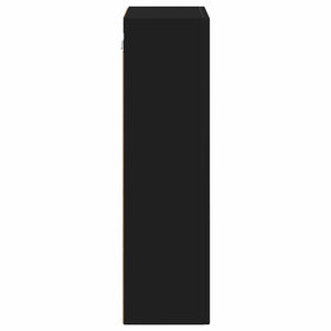 Hängande skåp med hylla Svart 59 x 20 x 71.5 cm Konstruerat trä