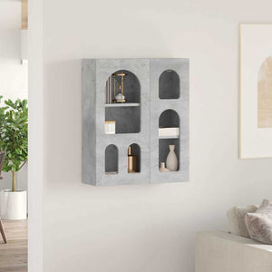 Hängande skåp Betonggrå 59 x 20 x 71.5 cm Konstruerat trä