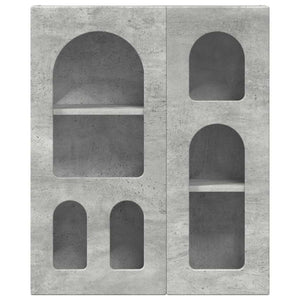 Hängande skåp Betonggrå 59 x 20 x 71.5 cm Konstruerat trä