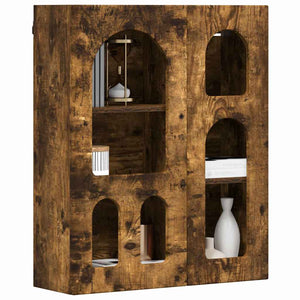 Hängande skåp Rökt ek 59 x 20 x 71.5 cm Konstruerat trä